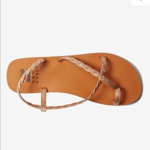 Rose gold billabong sandals